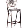 Bronze Barcelona Bistro Barstool with Round Seat and Back BBBMRBR-AX-T