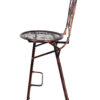 Bronze Barcelona Bistro Barstool with Round Seat and Back BBBMRBR-AX-T