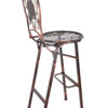 Bronze Barcelona Bistro Barstool with Round Seat and Back BBBMRBR-AX-T