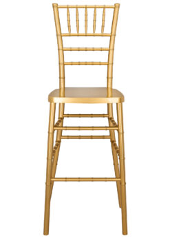 Bullion Gold Resin Steel Skeleton Chiavari Barstool BCRG-ST-AX-T