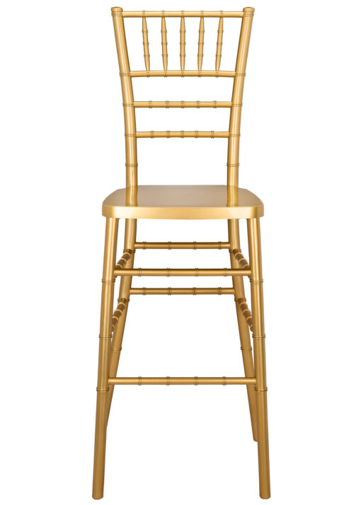 Bullion Gold Resin Steel Skeleton Chiavari Barstool BCRG-ST-AX-T