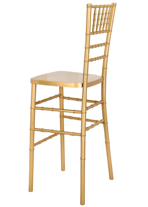 Bullion Gold Resin Steel Skeleton Chiavari Barstool BCRG-ST-AX-T