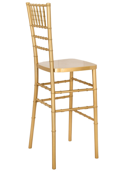 Bullion Gold Resin Steel Skeleton Chiavari Barstool BCRG-ST-AX-T