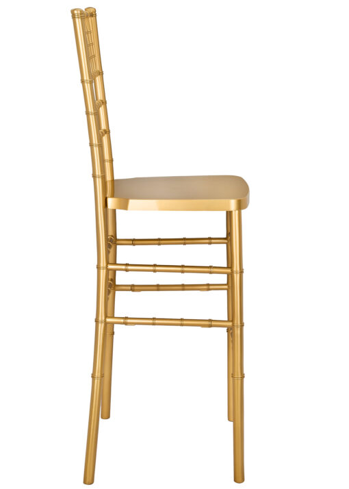 Bullion Gold Resin Steel Skeleton Chiavari Barstool BCRG-ST-AX-T