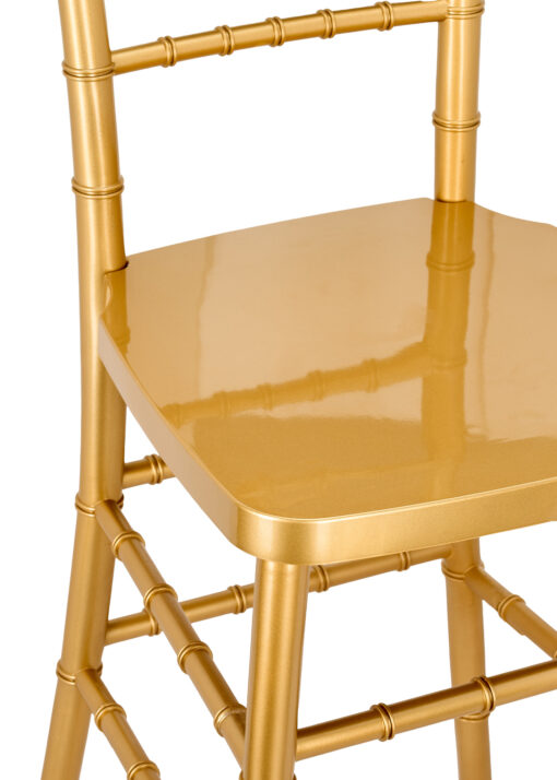 Bullion Gold Resin Steel Skeleton Chiavari Barstool BCRG-ST-AX-T