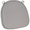 Charcoal Grey Velcro Strap 2” Thick Cushion for Standard Cross Back Style Seat CUSHXSTRAP-GRY-AX-T