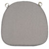 Charcoal Grey Velcro Strap 2” Thick Cushion for Standard Cross Back Style Seat CUSHXSTRAP-GRY-AX-T