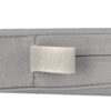 Charcoal Grey Velcro Strap 2” Thick Cushion for Standard Cross Back Style Seat CUSHXSTRAP-GRY-AX-T