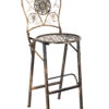 Vintage Copper/Gold Barcelona Bistro Barstool with Round Seat and Back by Chivari (Per Chair Price Shown – Sold only in Quantities of 2) BBBMRC-AX-T