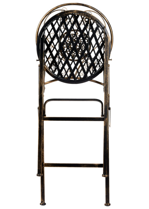 Vintage Copper/Gold Barcelona Bistro Barstool with Round Seat and Back by Chivari (Per Chair Price Shown – Sold only in Quantities of 2) BBBMRC-AX-T