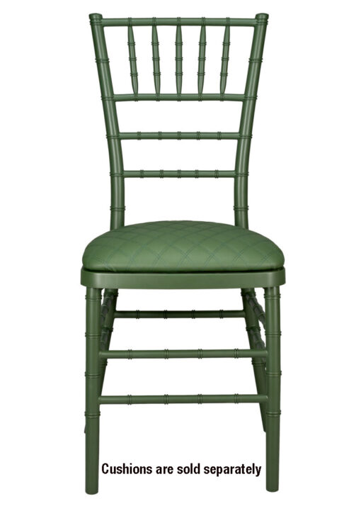 Chair Chiavari Resin – Hunter Green, Color Core, (Steel-Core) A Series CCRHG-STEEL-AX-T