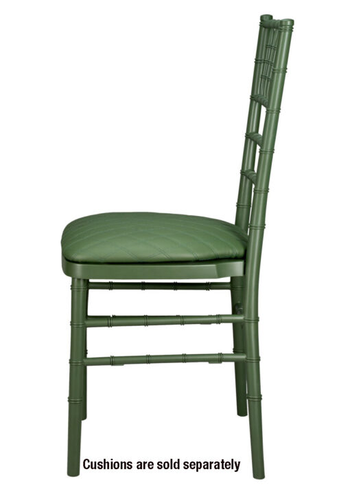 Chair Chiavari Resin – Hunter Green, Color Core, (Steel-Core) A Series CCRHG-STEEL-AX-T