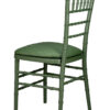 Chair Chiavari Resin – Hunter Green, Color Core, (Steel-Core) A Series CCRHG-STEEL-AX-T