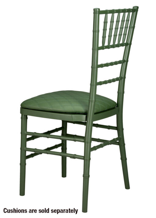 Chair Chiavari Resin – Hunter Green, Color Core, (Steel-Core) A Series CCRHG-STEEL-AX-T