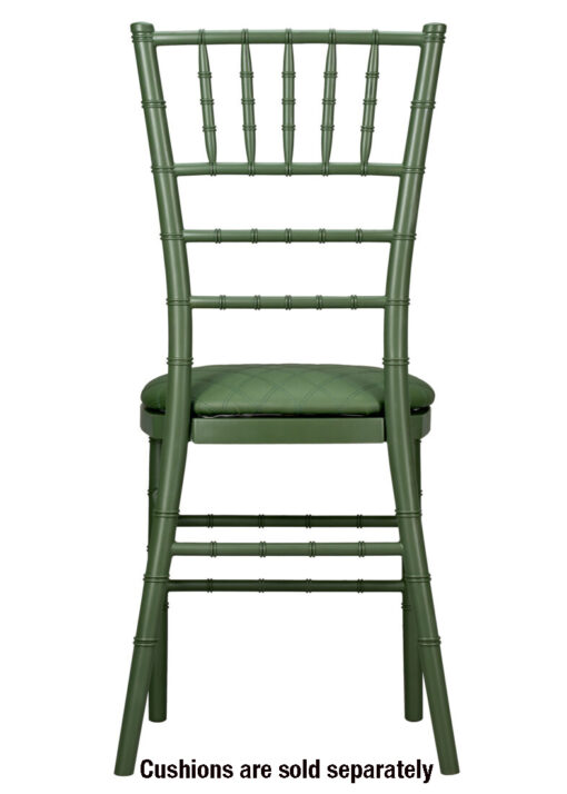 Chair Chiavari Resin – Hunter Green, Color Core, (Steel-Core) A Series CCRHG-STEEL-AX-T