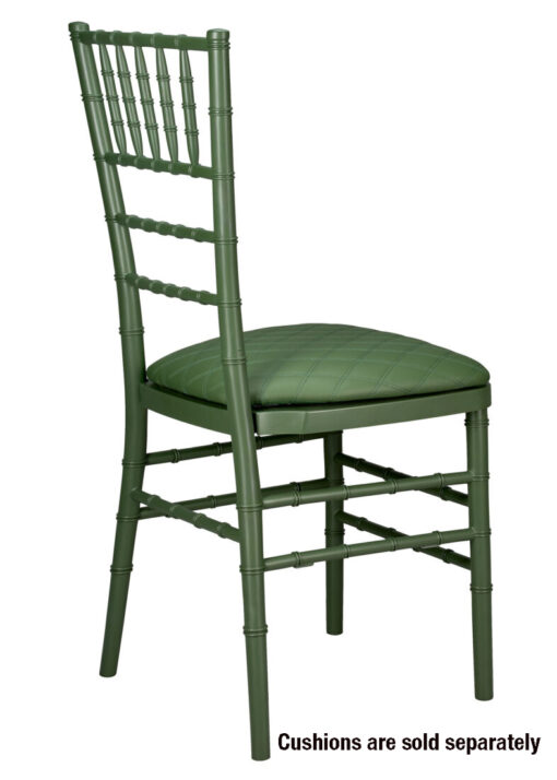 Chair Chiavari Resin – Hunter Green, Color Core, (Steel-Core) A Series CCRHG-STEEL-AX-T