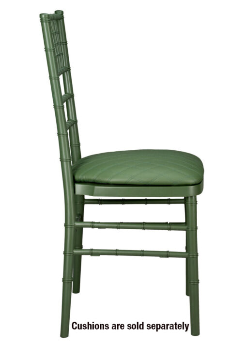 Chair Chiavari Resin – Hunter Green, Color Core, (Steel-Core) A Series CCRHG-STEEL-AX-T