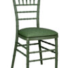 Chair Chiavari Resin – Hunter Green, Color Core, (Steel-Core) A Series CCRHG-STEEL-AX-T