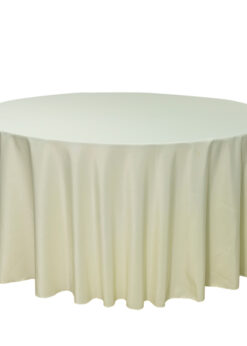 Ivory Round Table Cover