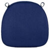 Navy Blue Velcro Strap 2” Thick Cushion for Standard Cross Back Style Seat CUSHXSTRAP-NVY-AX-T