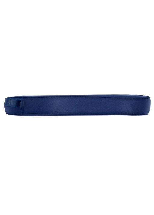 Navy Blue Velcro Strap 2” Thick Cushion for Standard Cross Back Style Seat CUSHXSTRAP-NVY-AX-T