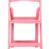 Pink with Pink Vinyl Cushion Resin Folding Chair CFRP-AX-T