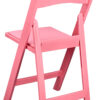 Pink with Pink Vinyl Cushion Resin Folding Chair CFRP-AX-T