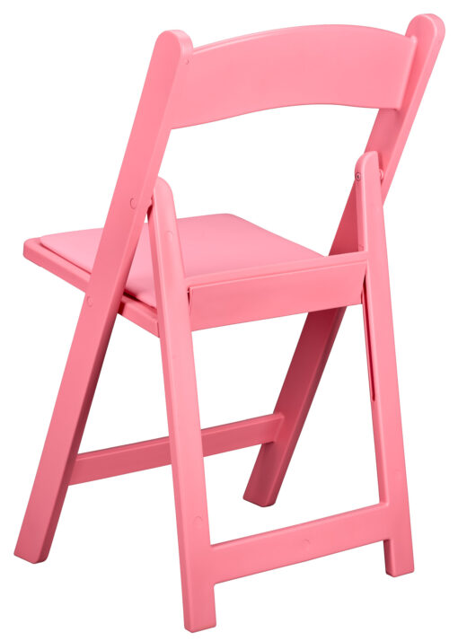 Pink with Pink Vinyl Cushion Resin Folding Chair CFRP-AX-T