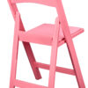 Pink with Pink Vinyl Cushion Resin Folding Chair CFRP-AX-T