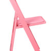 Pink with Pink Vinyl Cushion Resin Folding Chair CFRP-AX-T