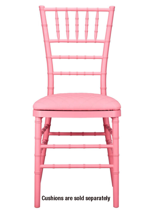 Chair Chiavari Resin – Pink, Color Core, (Steel-Core) A Series CCRP-STEEL-AX-T