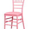 Chair Chiavari Resin – Pink, Color Core, (Steel-Core) A Series CCRP-STEEL-AX-T