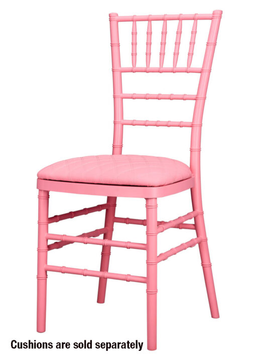 Chair Chiavari Resin – Pink, Color Core, (Steel-Core) A Series CCRP-STEEL-AX-T