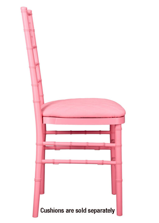 Chair Chiavari Resin – Pink, Color Core, (Steel-Core) A Series CCRP-STEEL-AX-T