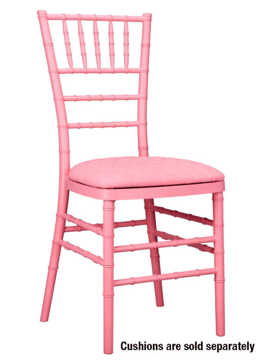 Chair Chiavari Resin – Pink, Color Core, (Steel-Core) A Series CCRP-STEEL-AX-T