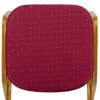 Red Fabric with Gold Dots on Frame Crown Banquet Chair CQCFRD-ZF-T