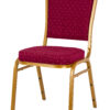 Red Fabric with Gold Dots on Frame Crown Banquet Chair CQCFRD-ZF-T