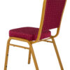 Red Fabric with Gold Dots on Frame Crown Banquet Chair CQCFRD-ZF-T