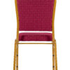 Red Fabric with Gold Dots on Frame Crown Banquet Chair CQCFRD-ZF-T