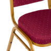 Red Fabric with Gold Dots on Frame Crown Banquet Chair CQCFRD-ZF-T