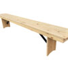 Natural 8 Foot (96″ x 12″) Rectangle Farmhouse Table Bench TFARM-BENCH-9612-NATURAL-AX-T