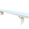 White Distressed 8 Foot (96″ x 12″) Rectangle Farmhouse Table Bench TFARM-BENCH-9612-WHITEDIST-AX-T