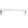 White Distressed 8 Foot (96″ x 12″) Rectangle Farmhouse Table Bench TFARM-BENCH-9612-WHITEDIST-AX-T