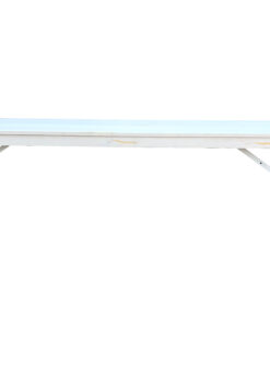 White Distressed 8 Foot (96″ x 12″) Rectangle Farmhouse Table Bench TFARM-BENCH-9612-WHITEDIST-AX-T