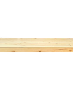 Natural 8 Foot (96″ x 40″) Farm Table, Rectangle, Thin Fluted Leg TFARMRT9640-NATURAL-T-LEG-AX-T