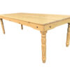 Natural 8 Foot (96″ x 40″) Farm Table, Rectangle, Thin Fluted Leg TFARMRT9640-NATURAL-T-LEG-AX-T