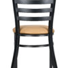 Bundle Restaurant Ladder Chair with Black Frame and Tan Vinyl Seat CLMBVT-ZF-KT