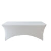 White cover for rectangle table