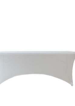 White cover for rectangle table