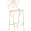 White Barcelona Bistro Barstool with Round Seat and Back BBBMRW-AX-T